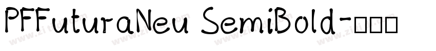 PFFuturaNeu SemiBold字体转换